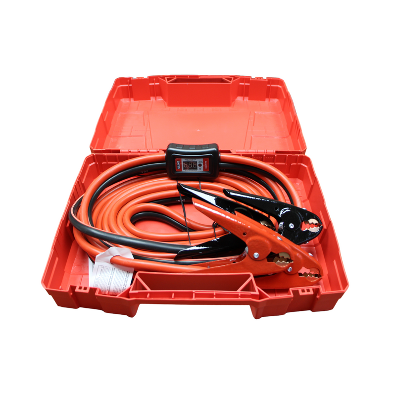 HD Booster Cable 2GA 20' | Inline Voltmeter in Case